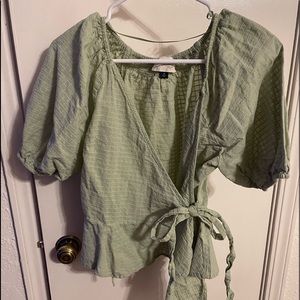 Universal Thread Linen Wrap Shirt